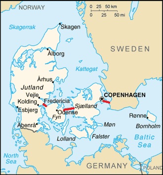 STDK. Denmark Bridges Map