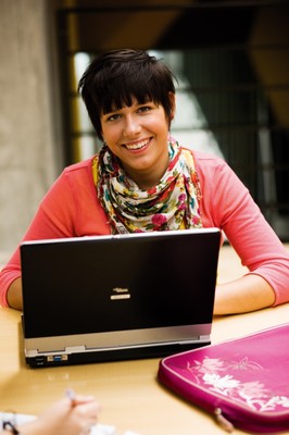 STDK. Girl at computer